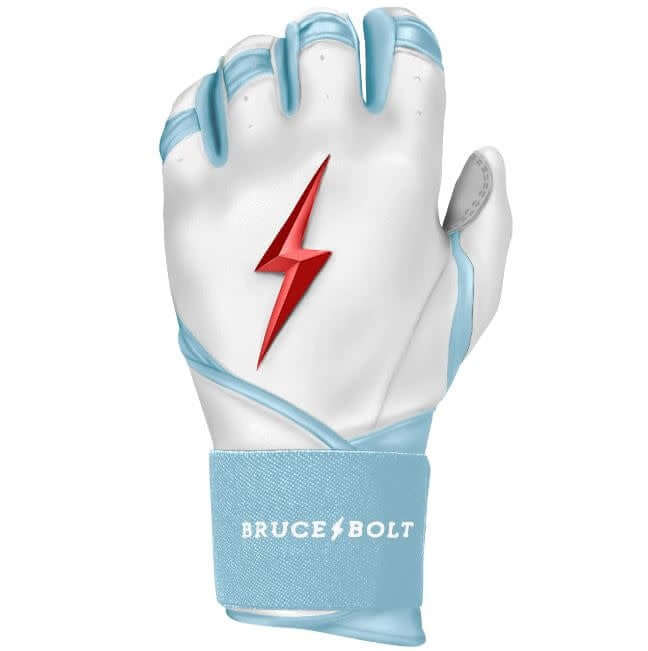 Bruce Bolt Premium Pro HAPP Series Long Cuff batting gloves inspired by Chicago flag, superior craftsmanship