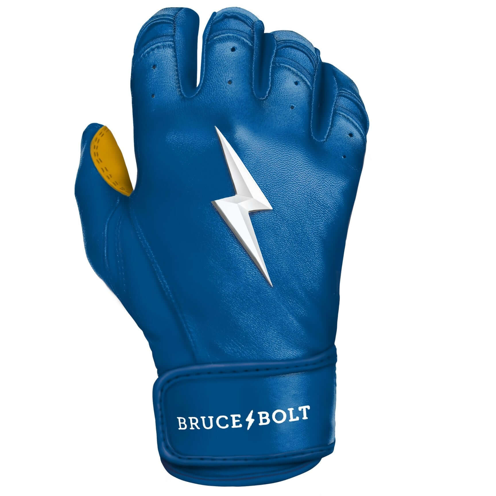 Bruce Bolt Youth Royal Batting Gloves with Short Cuff
