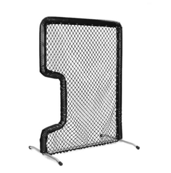 Pro Mounds Bullet Front Toss screen with wheels and padded frame