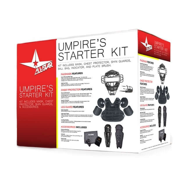 All-Star Umpire's Equip. Kit with FM25LTX Facemask, CPU2 Chest Protector, LP1 Leg Guards, and more