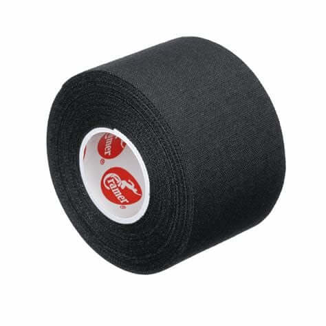 Cramer Athletic Tape Black, 1.5 inches x 10 yards, 100% cotton, latex-free, strong support