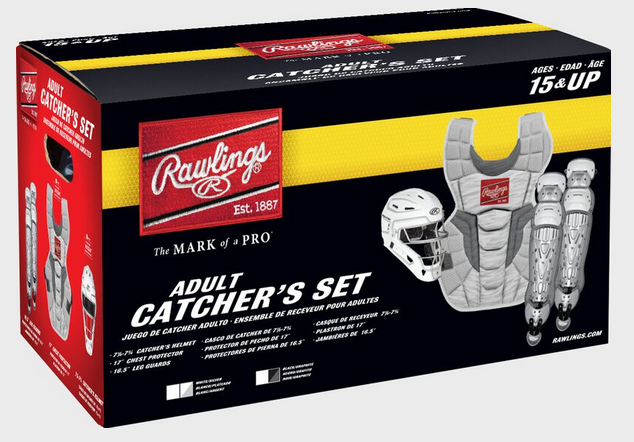 Rawlings Velo 2.0 Catcher's Gear Set : Black/Graphite