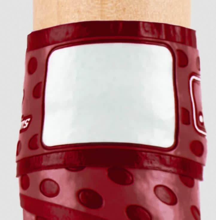 Maroon Lizard Skins DSP Bat Grip, 0.5mm thickness, MLB official, slip-resistant, adhesive back, 990mm length.