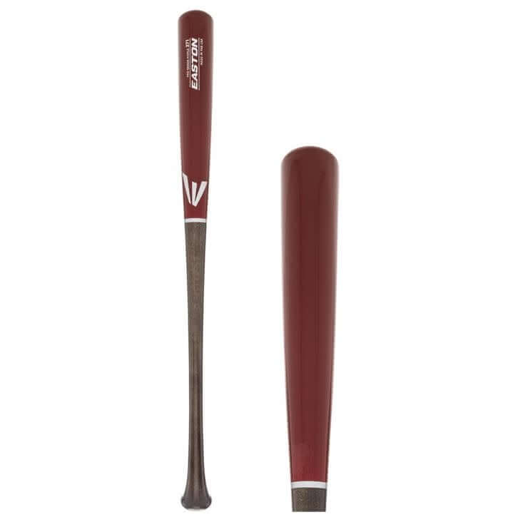 Easton Pro 271 Maple Wood Baseball Bat showing tapered medium barrel and traditional knob.