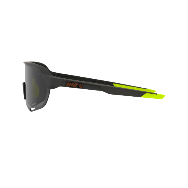 100% S2 Soft Tact Cool Grey Smoke Lens high-impact resistant, lightweight polycarbonate lenses.