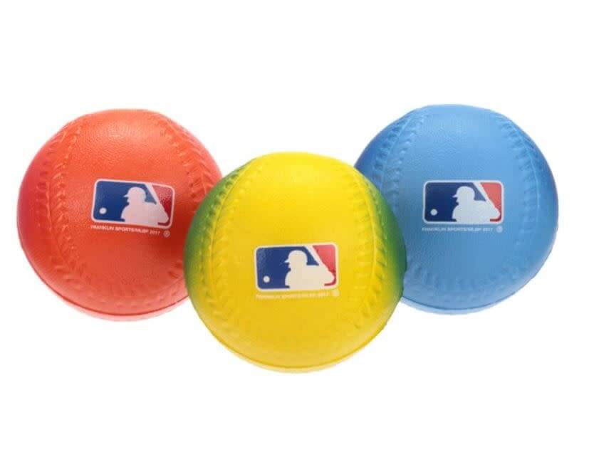 Franklin MLB Soft PU Foam Baseball 3pk