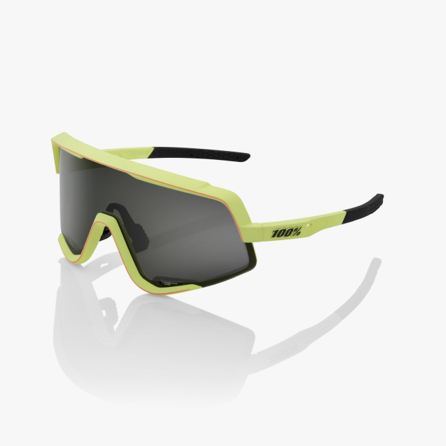 100% Glendale Soft Tact Washed Out Neon Yellow Smoke Lens