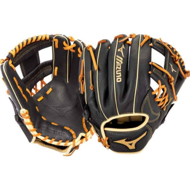 Mizuno GPSL1101 Prospect Select 11in RH Black-Brown glove front view