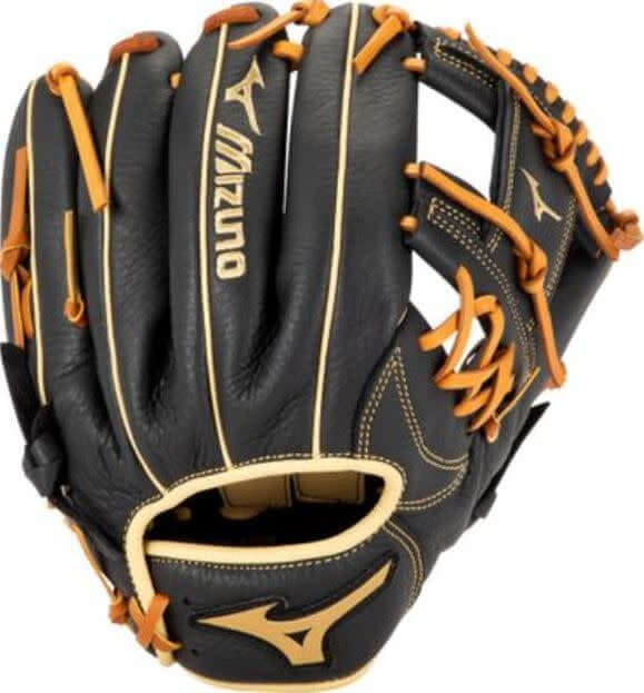 Mizuno GPSL1101 Prospect Select 11in RH Black-Brown glove front view