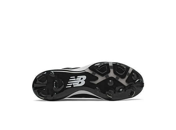 New Balance L4040V5 BK5 Metal Cleats Black with ultra-light REVlite midsole
