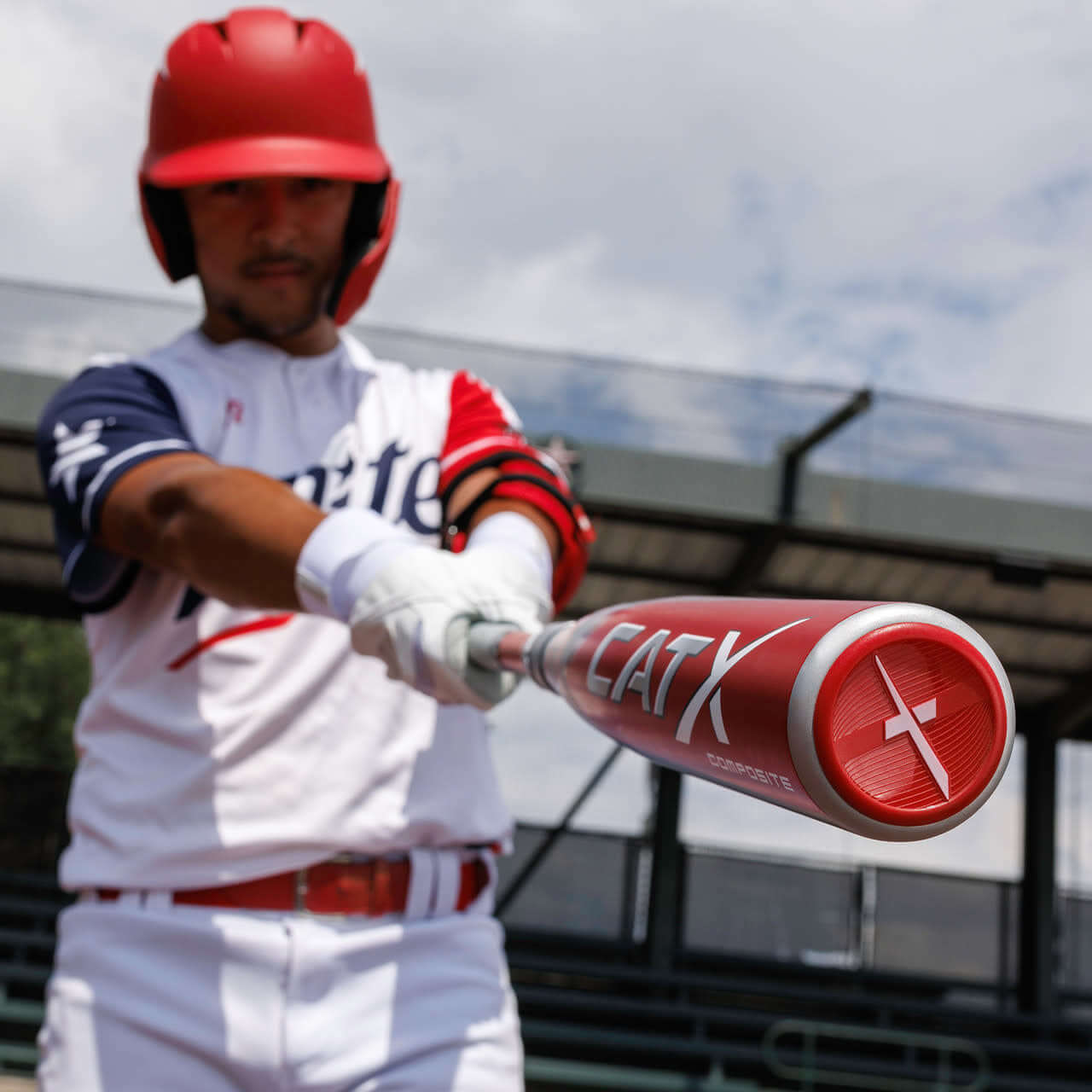 Marucci CATX Composite BBCOR bat with balanced design for faster swing speeds