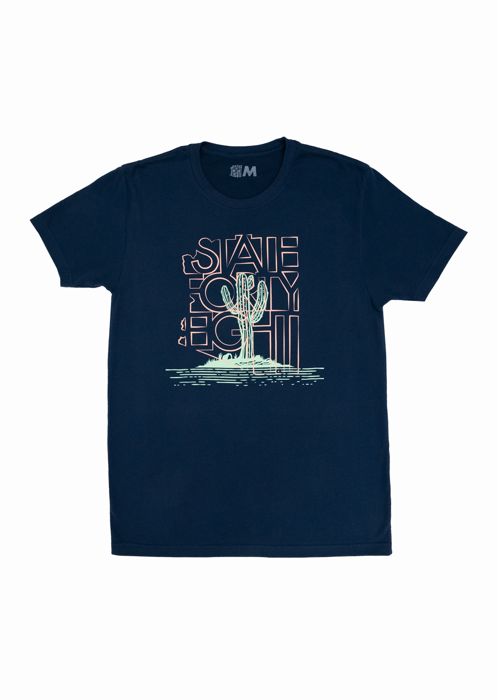 State Forty Eight Saguaro Party Crew Neck Solid Navy