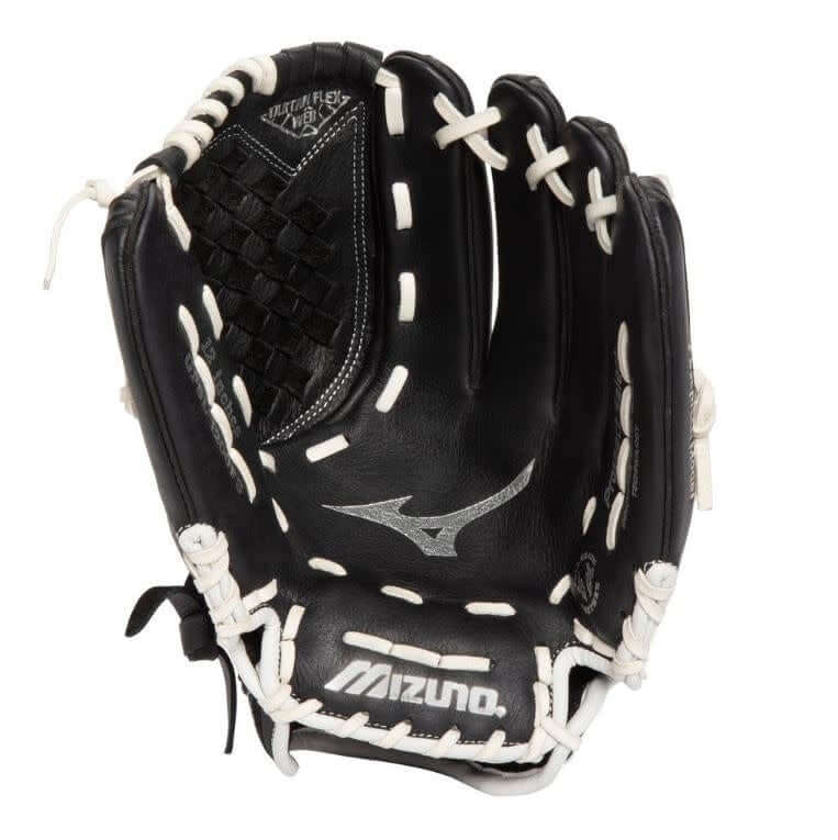 Mizuno GPSL1201 Prospect Select 12 Black-Brown LHT durable full grain leather shell with ButterSoft Palm Liner for comfort.