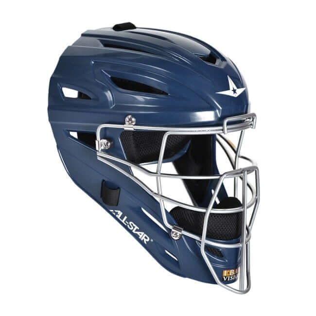 All-Star S7 Youth Catching Helmet, solid color, preferred by professional catchers, high impact resistant