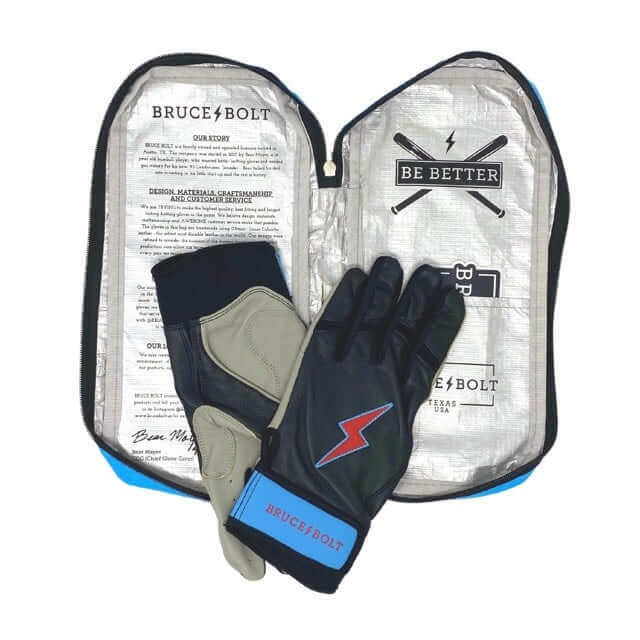Bruce Bolt Premium Pro Brinson Series Long Cuff Batting Gloves High-quality Cabretta leather, durable and soft.