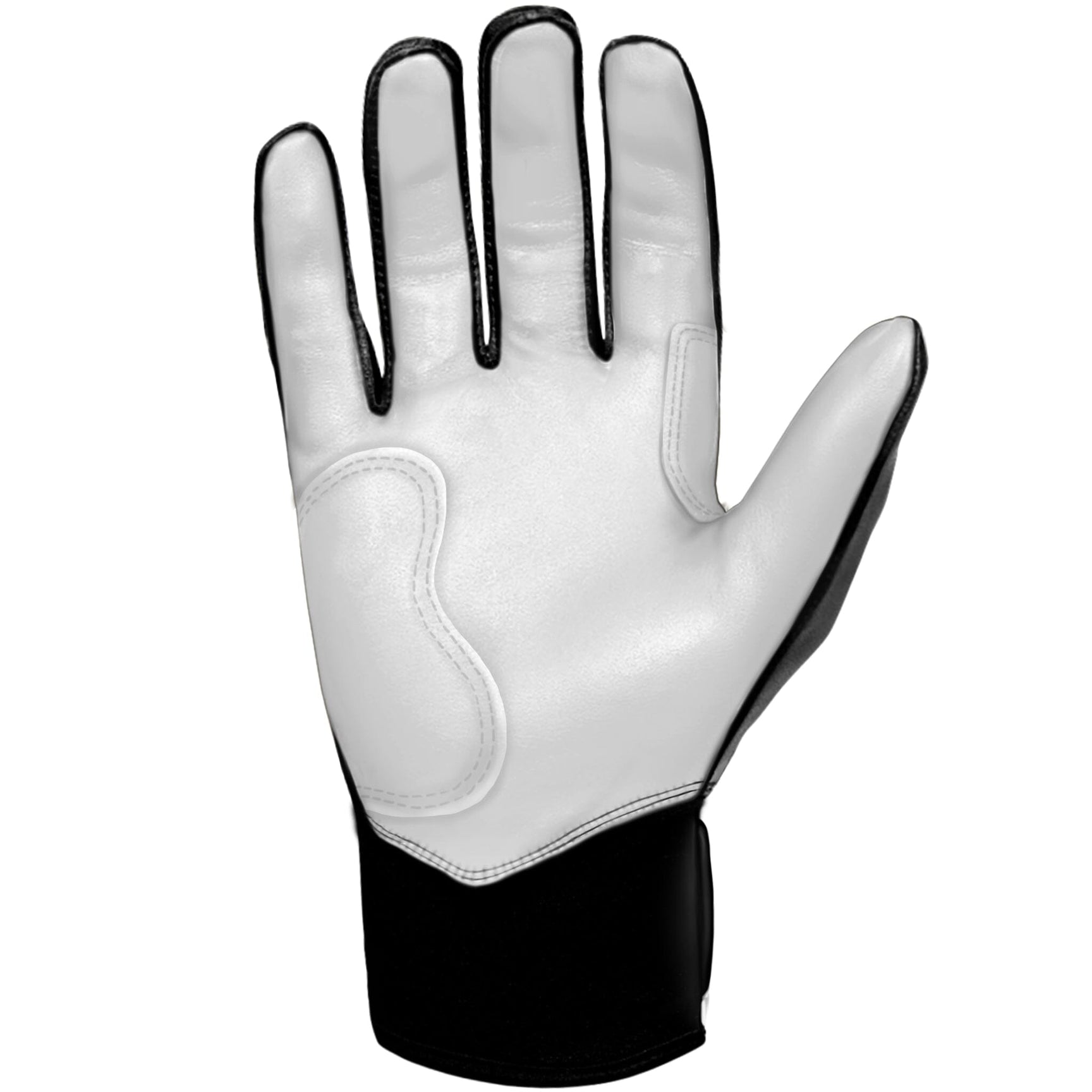 Bruce Bolt Youth Premium Pro Chrome Short Cuff Batting Gloves Black
