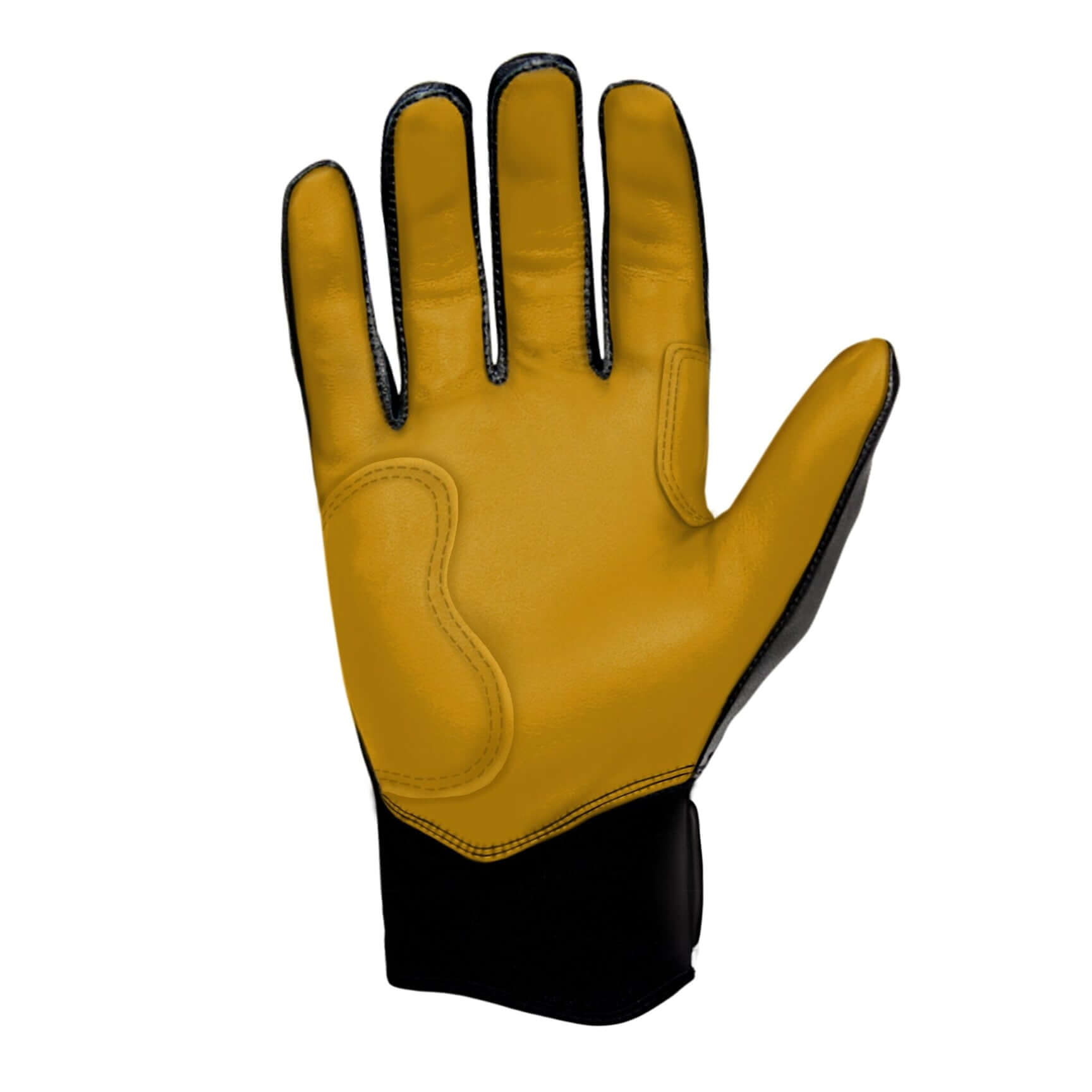 Bruce Bolt Premium Pro Short Cuff Batting Gloves Black with double reinforced Cabretta leather palm