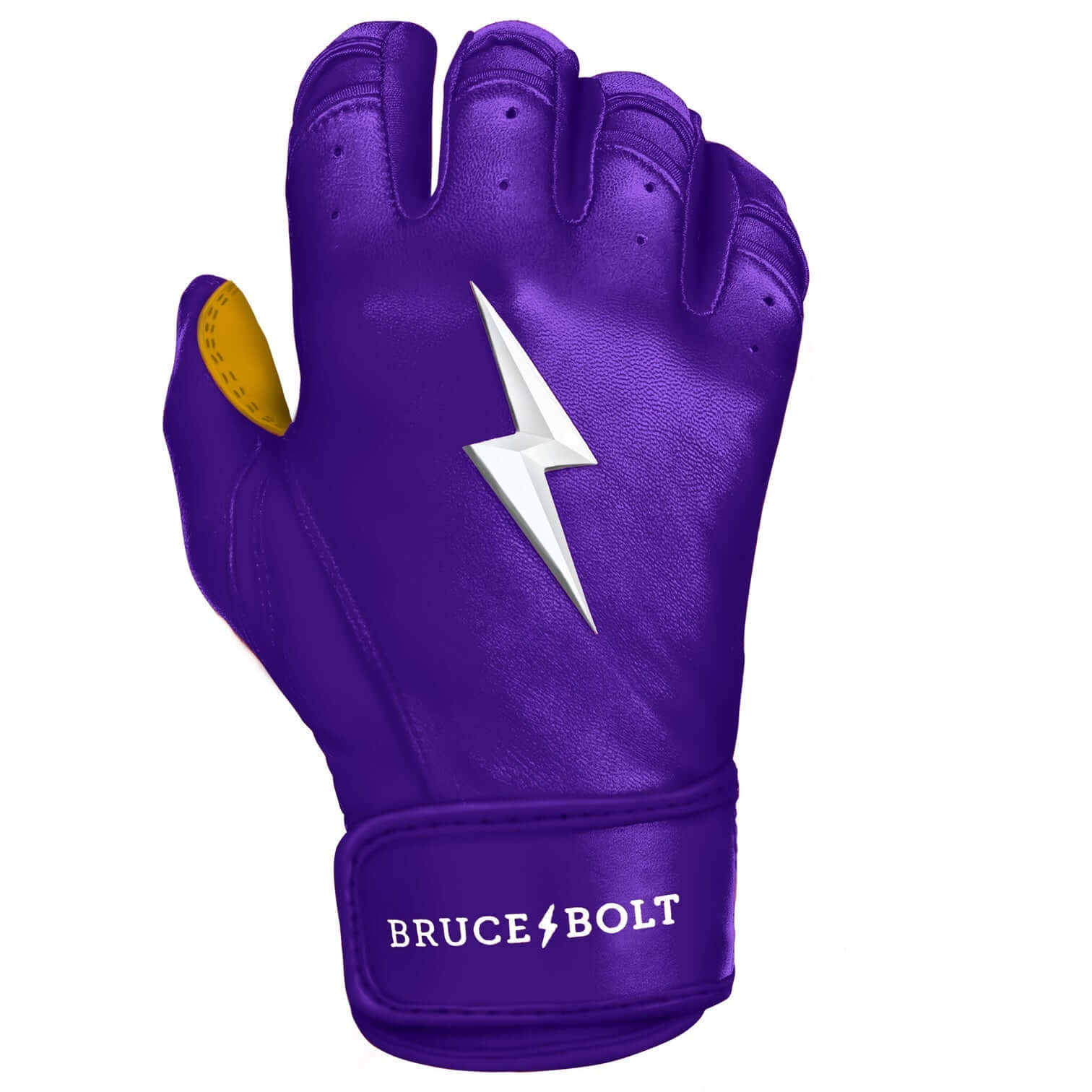 Bruce Bolt Youth Premium Pro Short Cuff Batting Gloves Purple