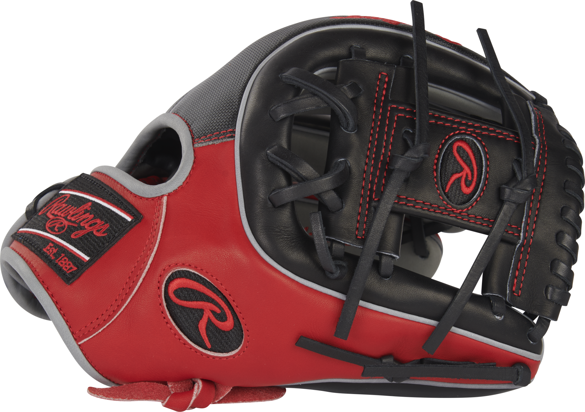 Rawlings May 2022 Gold Glove Club (GOTM) 11.75-inch Infield Heart of the Hide Red/Black/Grey