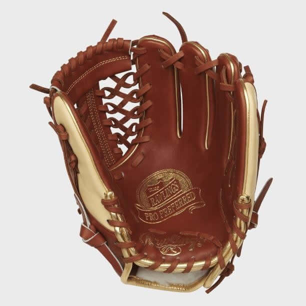 Rawlings Pro Preferred Pros204 4BR baseball glove, 11.50 inch, modified trapeze web, bruciato color.