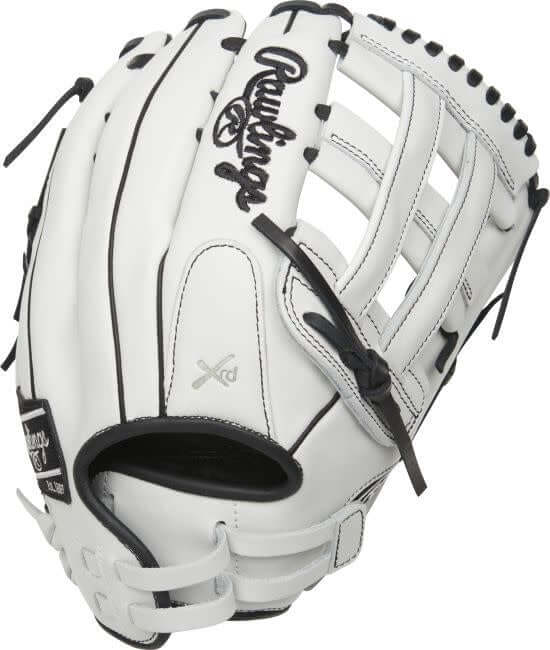 Rawlings Liberty Advanced 13-inch outfield glove LHT, full-grain leather, white & black design