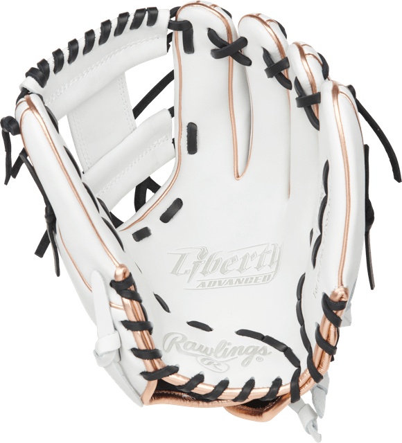 Rawlings Liberty Advanced Fastpitch Infield Glove 11 3/4 White/Black/Rose Gold