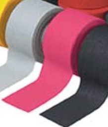 Pink Mueller M-Tape 1.5 x 10 Yds, firm support, hospital-grade, 100% cotton, zinc oxide adhesive