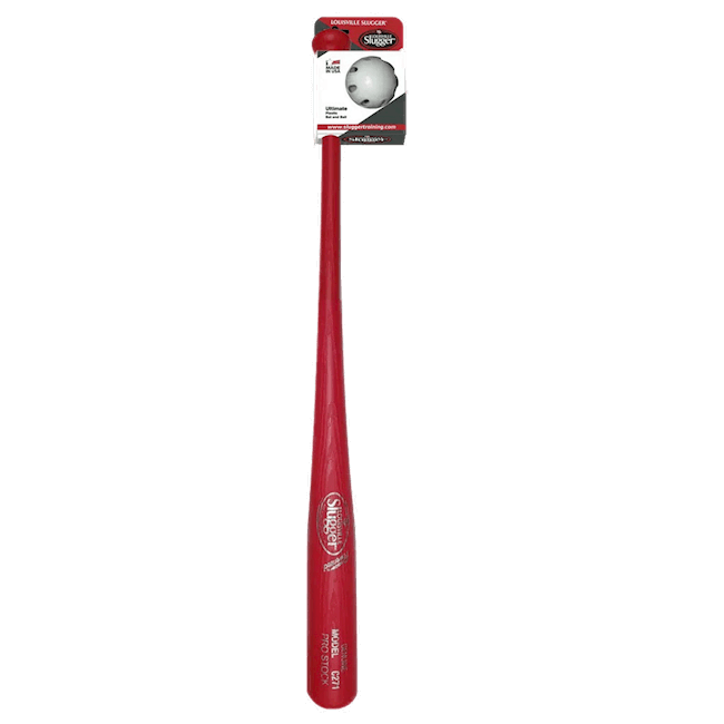 Louisville Slugger C271 Plastic Bat and Ball Set Red