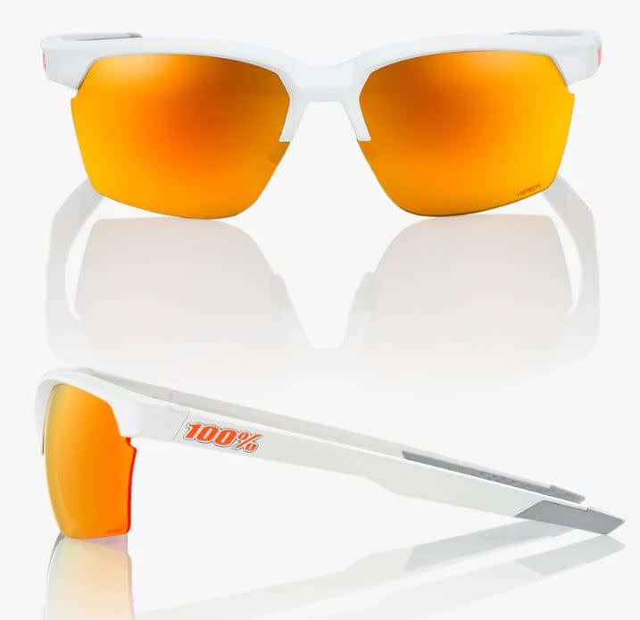 Sportcoupe sunglasses with optically correct decentered spherical dual lens