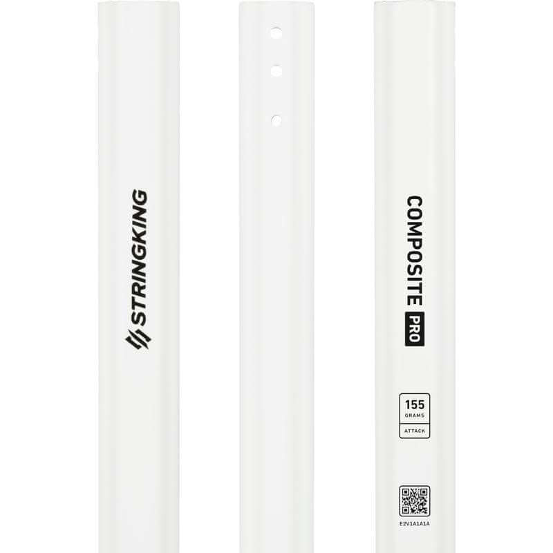 Stringking Composite Pro Attack Lacrosse Shaft 155g White Carbon Fiber