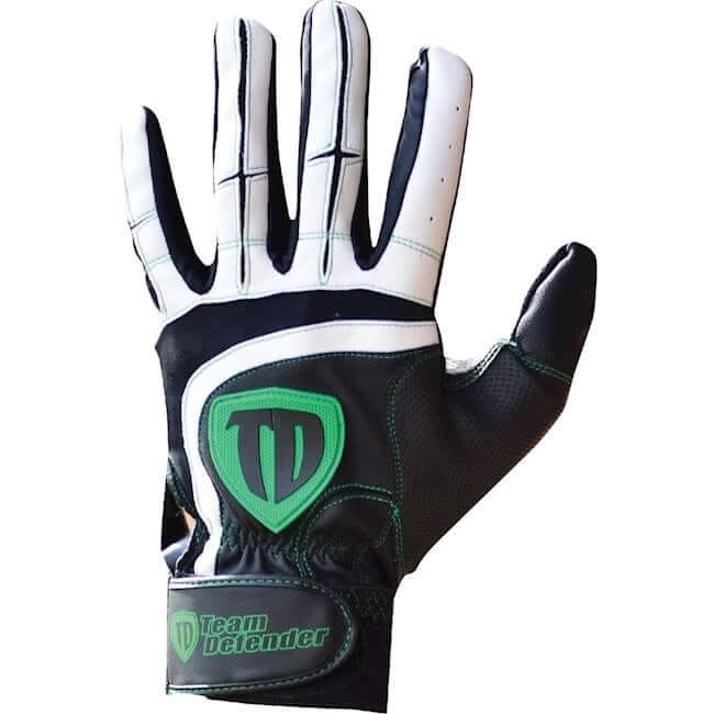 Markwort Team Defender Pro Series Adult Left Hand Glove with thumb guard and heavy stitching.
