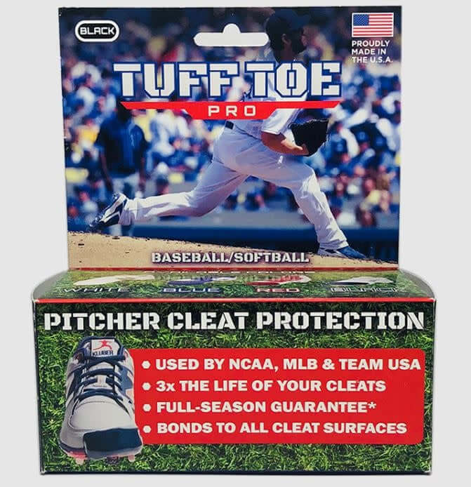 Tuff Toe Pro White abrasion, chemical, and water-resistant polyurethane adhesive for cleat protection.