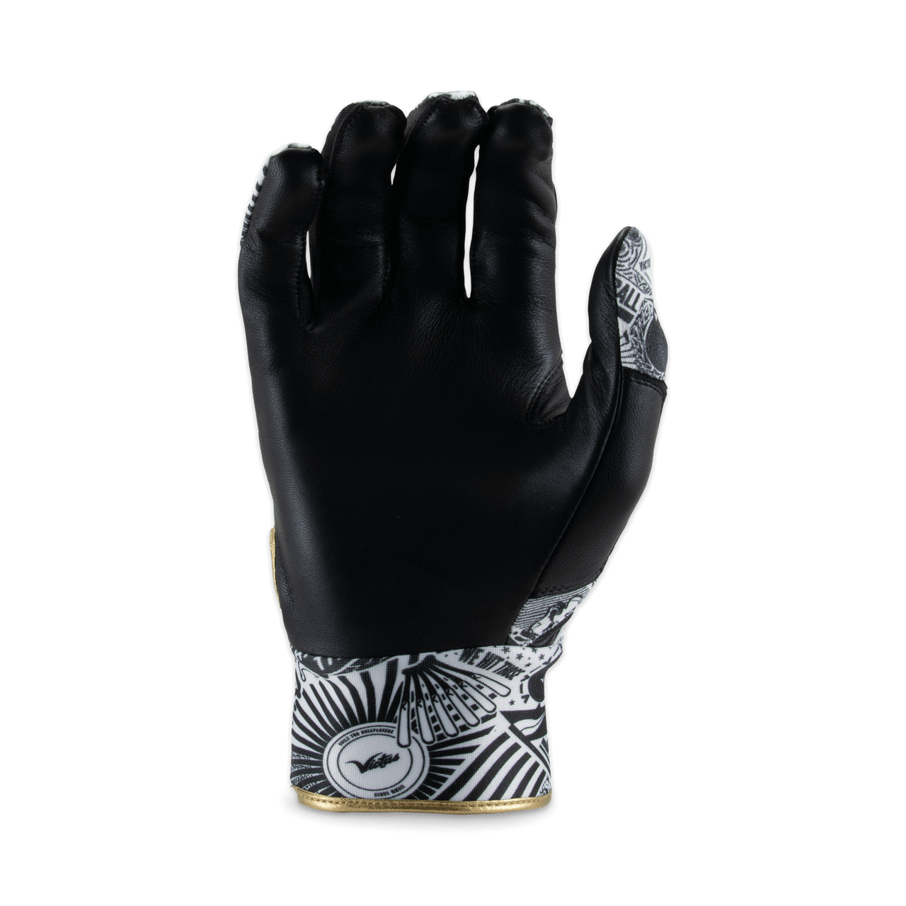 Victus Nox Batting Glove in Black and Gold