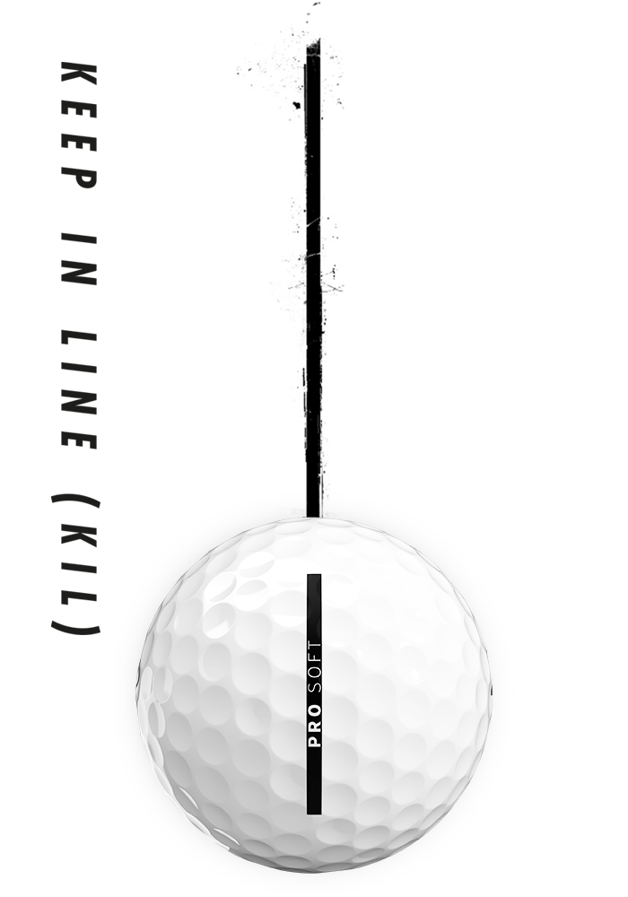 Vice Golf Pro Soft Ball - Between The Lines Logo (Sleeve of 3)