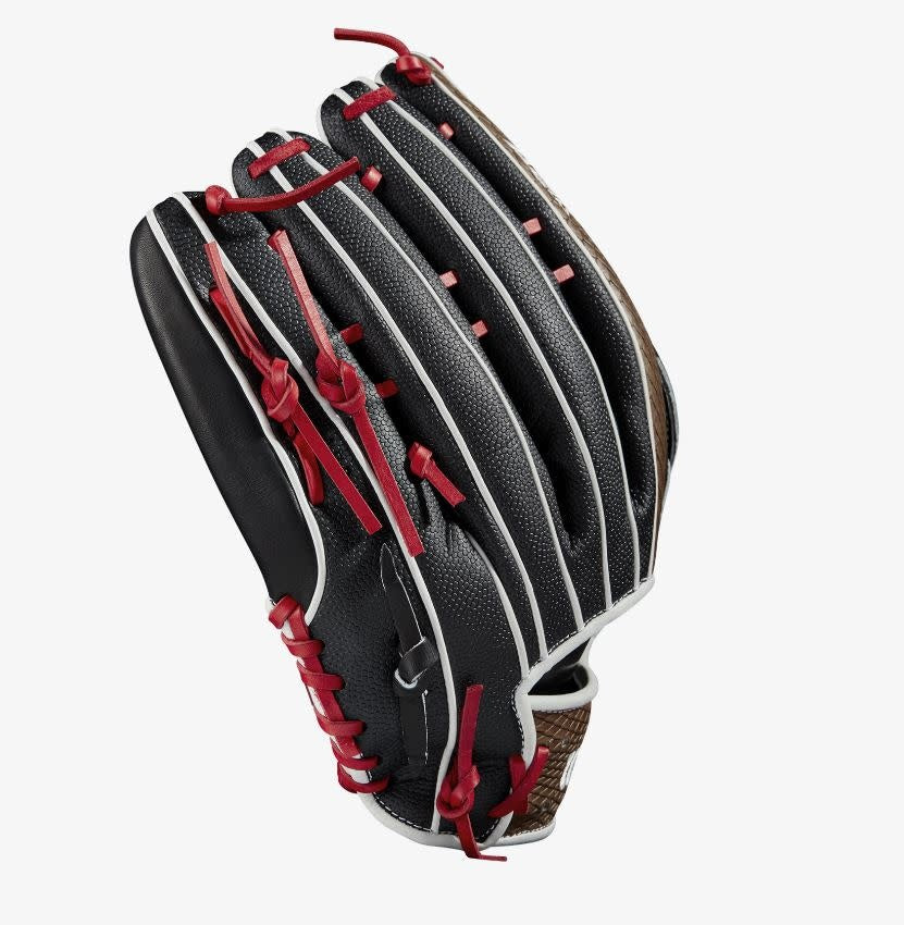 Wilson  A2K 1799 w/SuperSkin   (OF) LHT 12.75 Black/Black/Saddle Tan