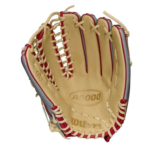 Wilson A2000 OT7SS 12.75 LHT baseball glove with two-piece web design and deep pocket