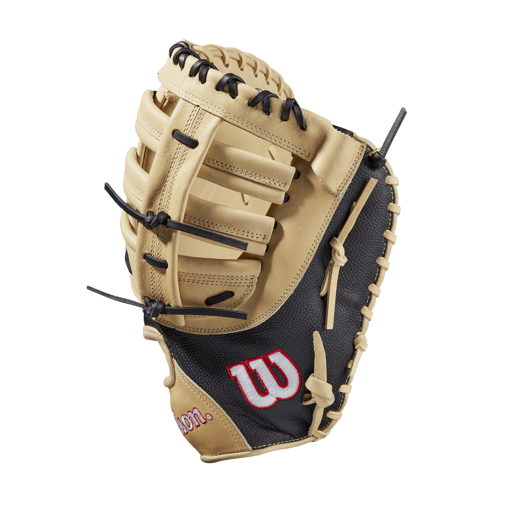 Wilson A2000 2820 SS 12.25 LHT First Base Mitt with Black SuperSkin and Blonde Pro Stock Leather
