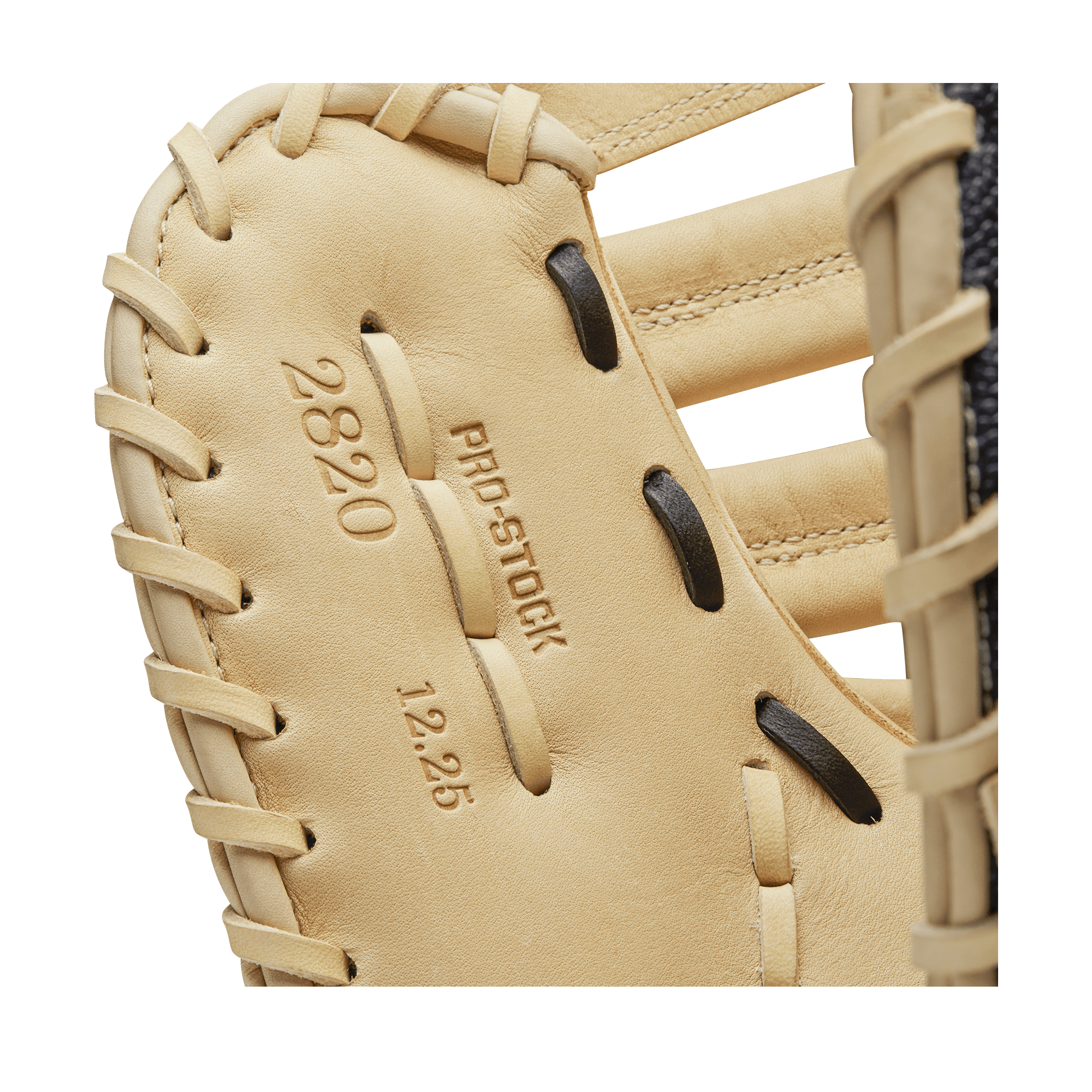 Wilson A2000 2820 SS 12.25 LHT First Base Mitt with Black SuperSkin and Blonde Pro Stock Leather