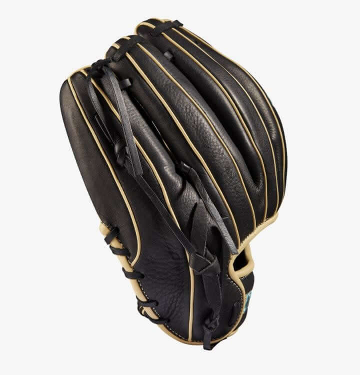 Wilson A1000 DP15 LHT 11.5 Black/Blonde/Tropical Blue Glove with H-Web