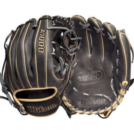Wilson A1000 1786 11.5-inch grey, black, and blonde baseball glove