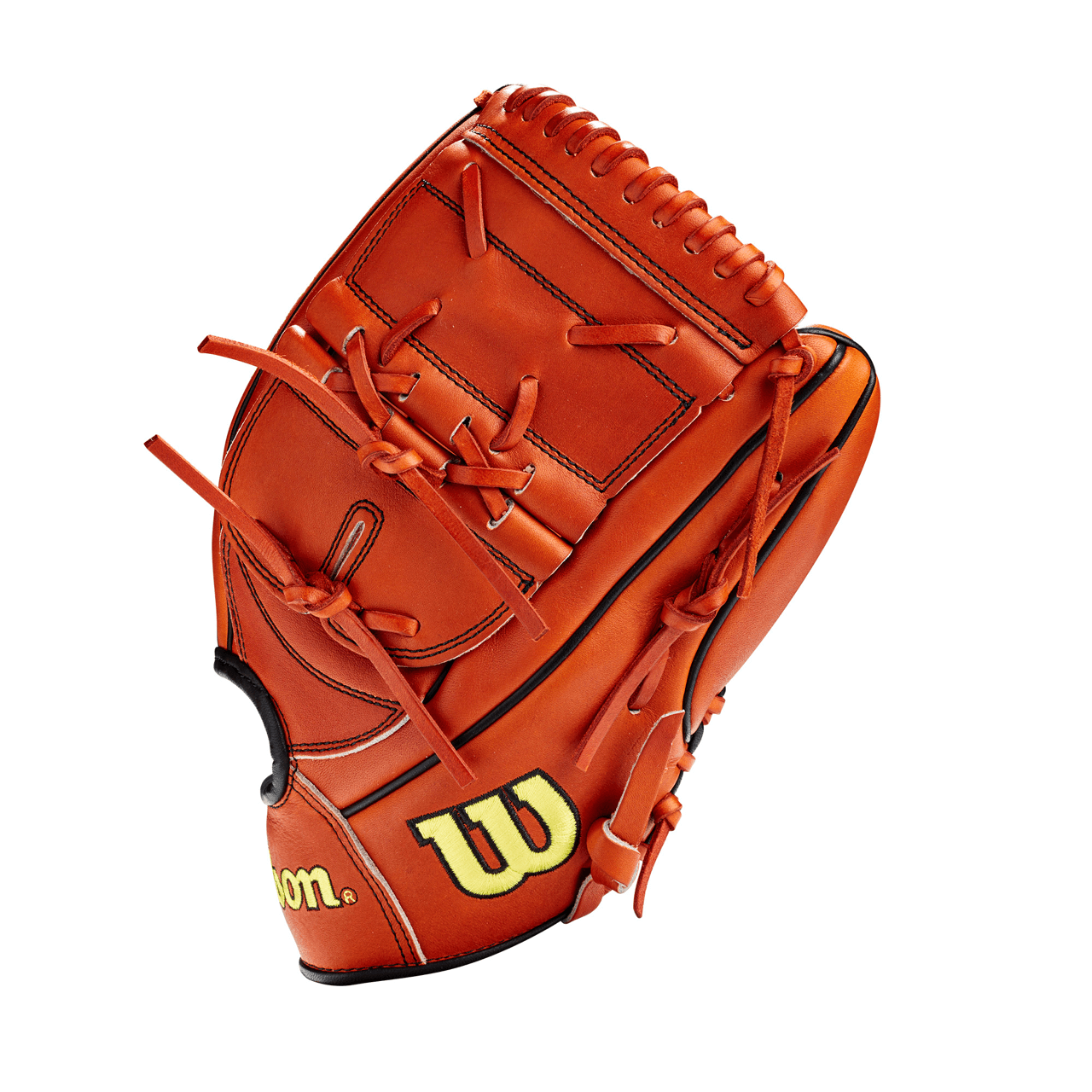 Wilson A2000 B2 Special Edition RHT Copper 12 baseball glove, closed two-piece web design.