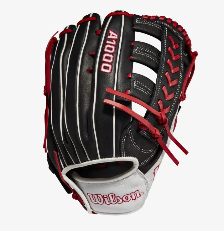 Wilson A1000  1892 w/Pedroia Fit  (OF) 12.25 Black/White/red