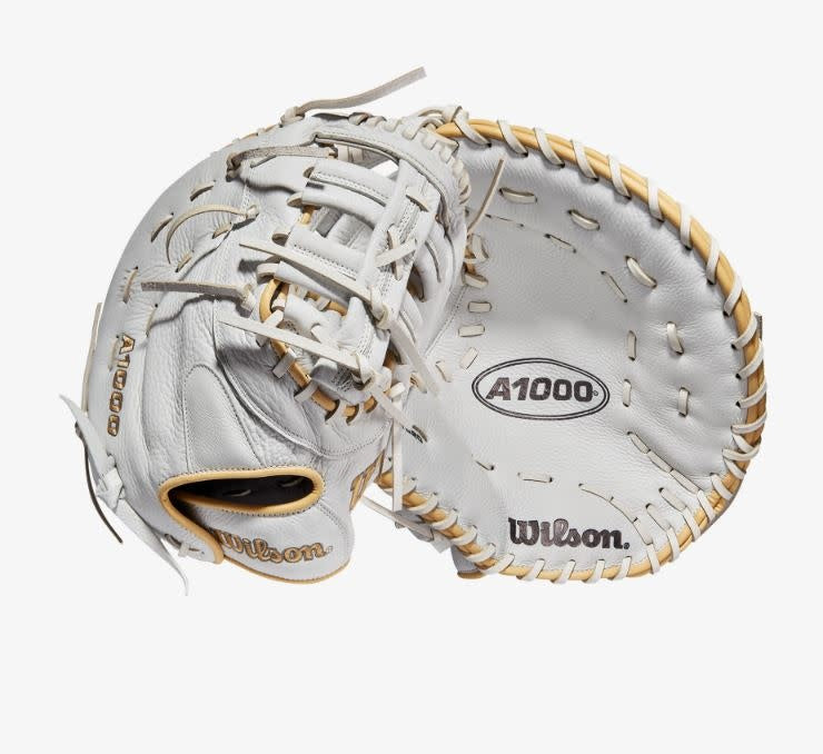 Wilson A1000  Fastpitch 1620 1B Mitt LHT 12.5 White/Blonde/Grey