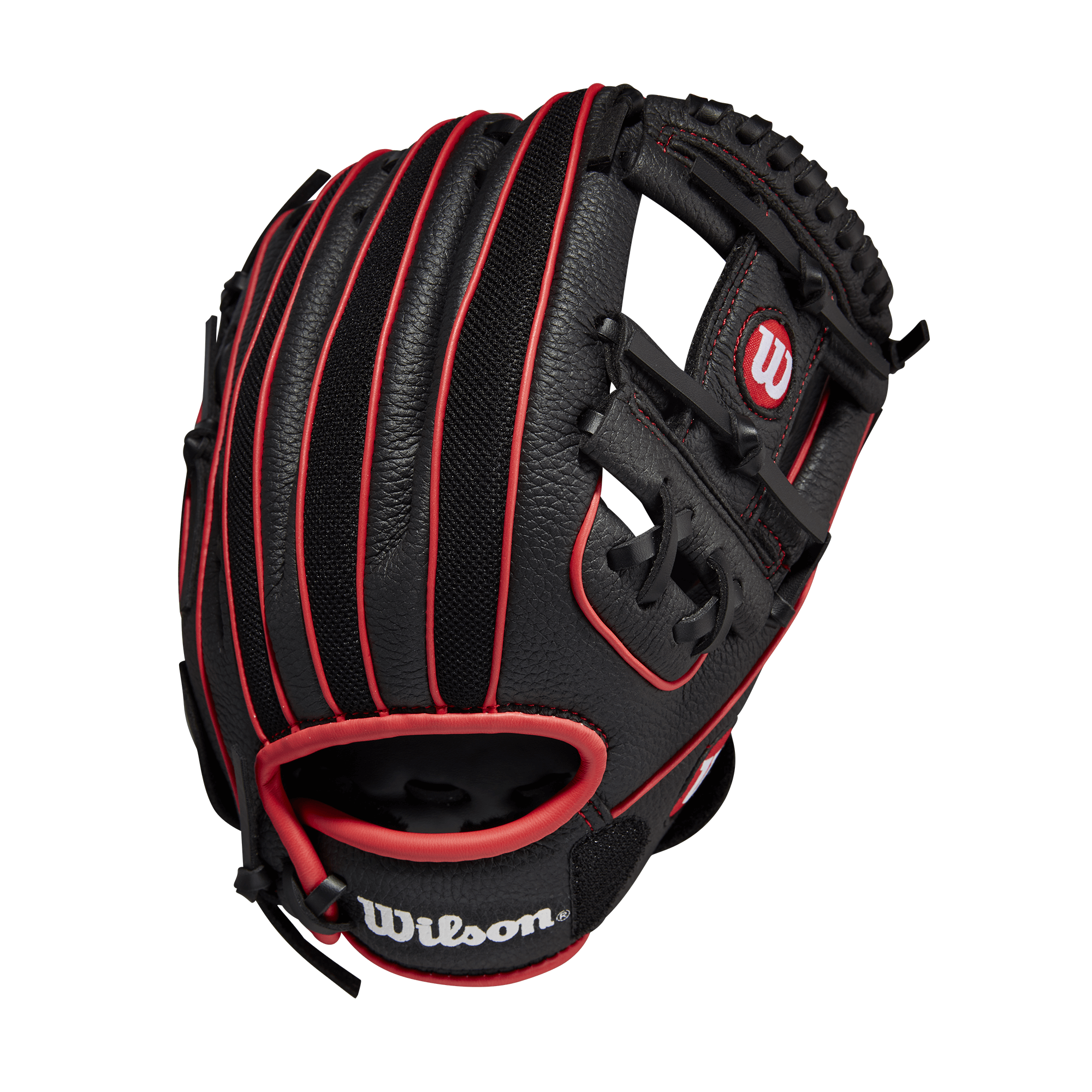 Wilson A200 Baseball Glove 10-inch Black/Red