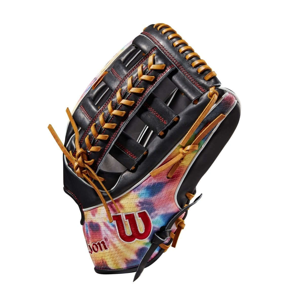 Wilson A2K 1810SS 12.75 inch Outfield Baseball Glove, Limited Edition, Black Pro Stock Leather, Saddle Tan Laces, LHT