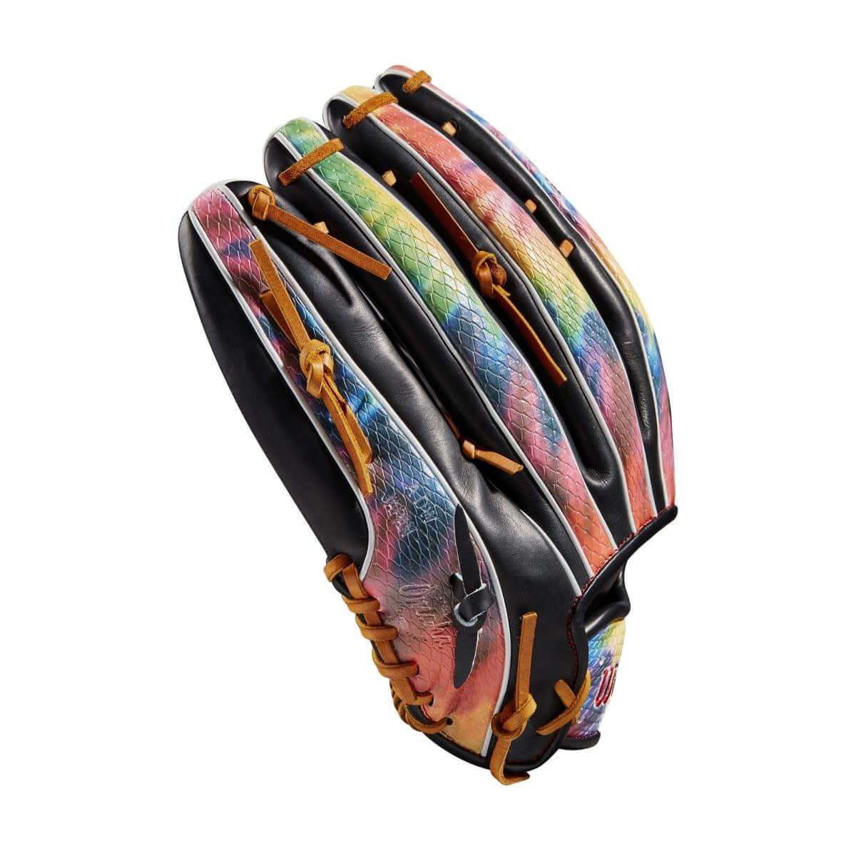 Wilson A2K 1810SS 12.75 inch Outfield Baseball Glove, Limited Edition, Black Pro Stock Leather, Saddle Tan Laces, LHT