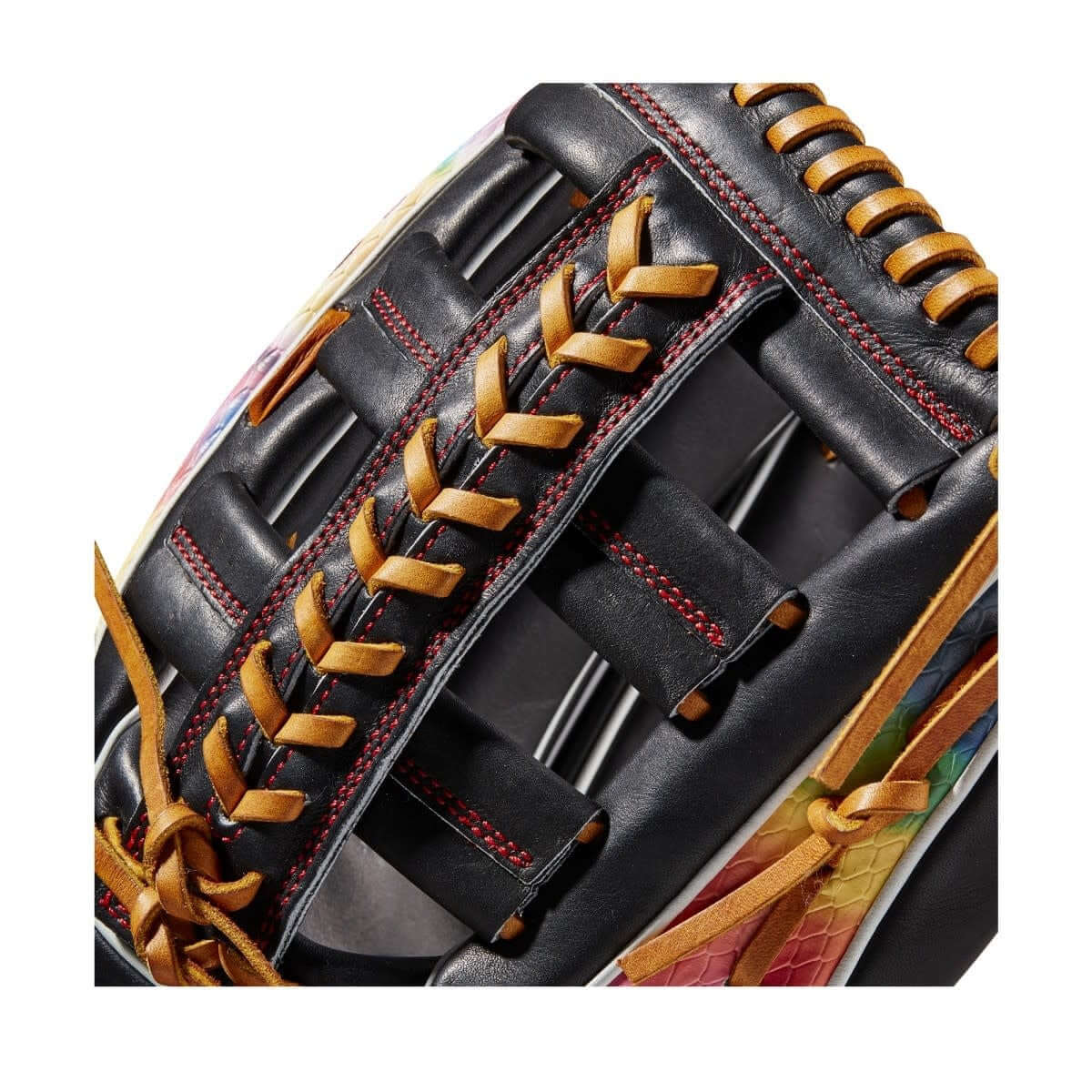 Wilson A2K 1810SS 12.75 inch Outfield Baseball Glove, Limited Edition, Black Pro Stock Leather, Saddle Tan Laces, LHT