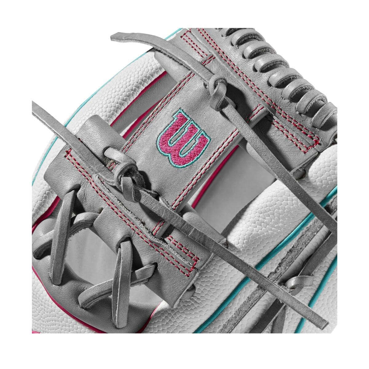 Wilson A2000 May 2022 May Glove of the Month (GOTM) 1975SS White/Teal