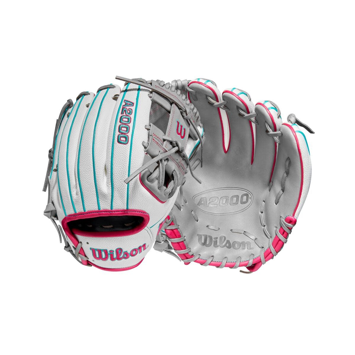 Wilson A2000 May 2022 May Glove of the Month (GOTM) 1975SS White/Teal