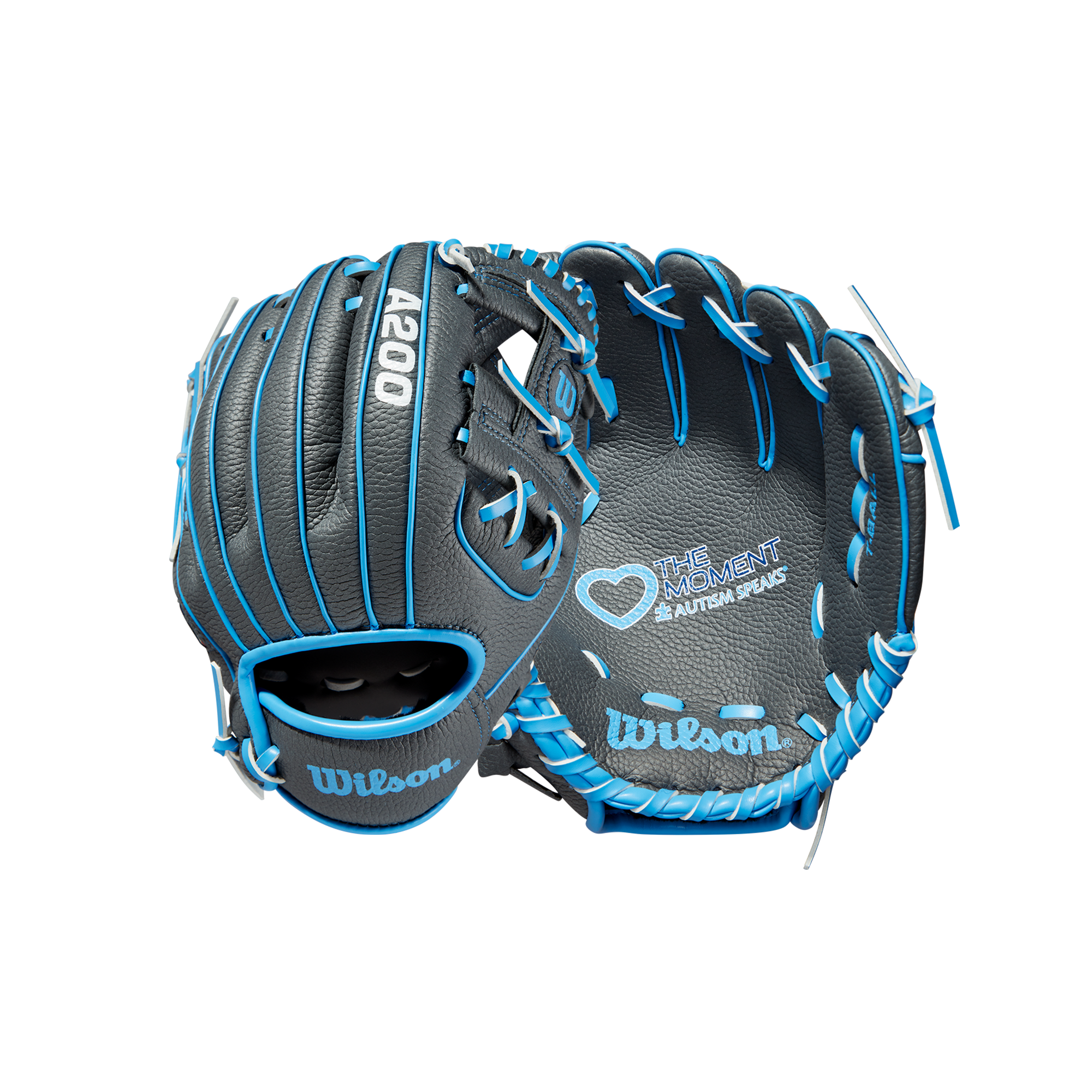 Wilson A200  Baseball Love The Moment 10"  10 Grey/Grey/Autism Speaks Blue